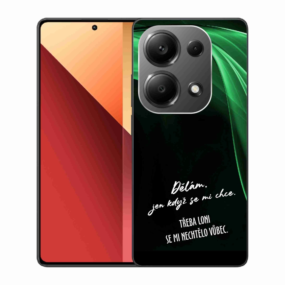 Gelový kryt mmCase na Xiaomi Redmi Note 13 Pro 4G/Poco M6 Pro  - vtipný text 12 černé pozadí