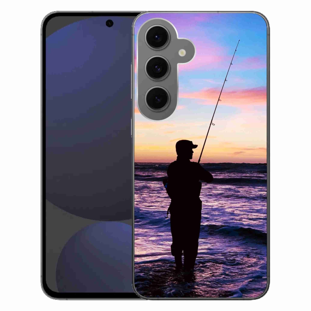Gelový kryt mmCase na Samsung Galaxy S24 FE - rybaření 1