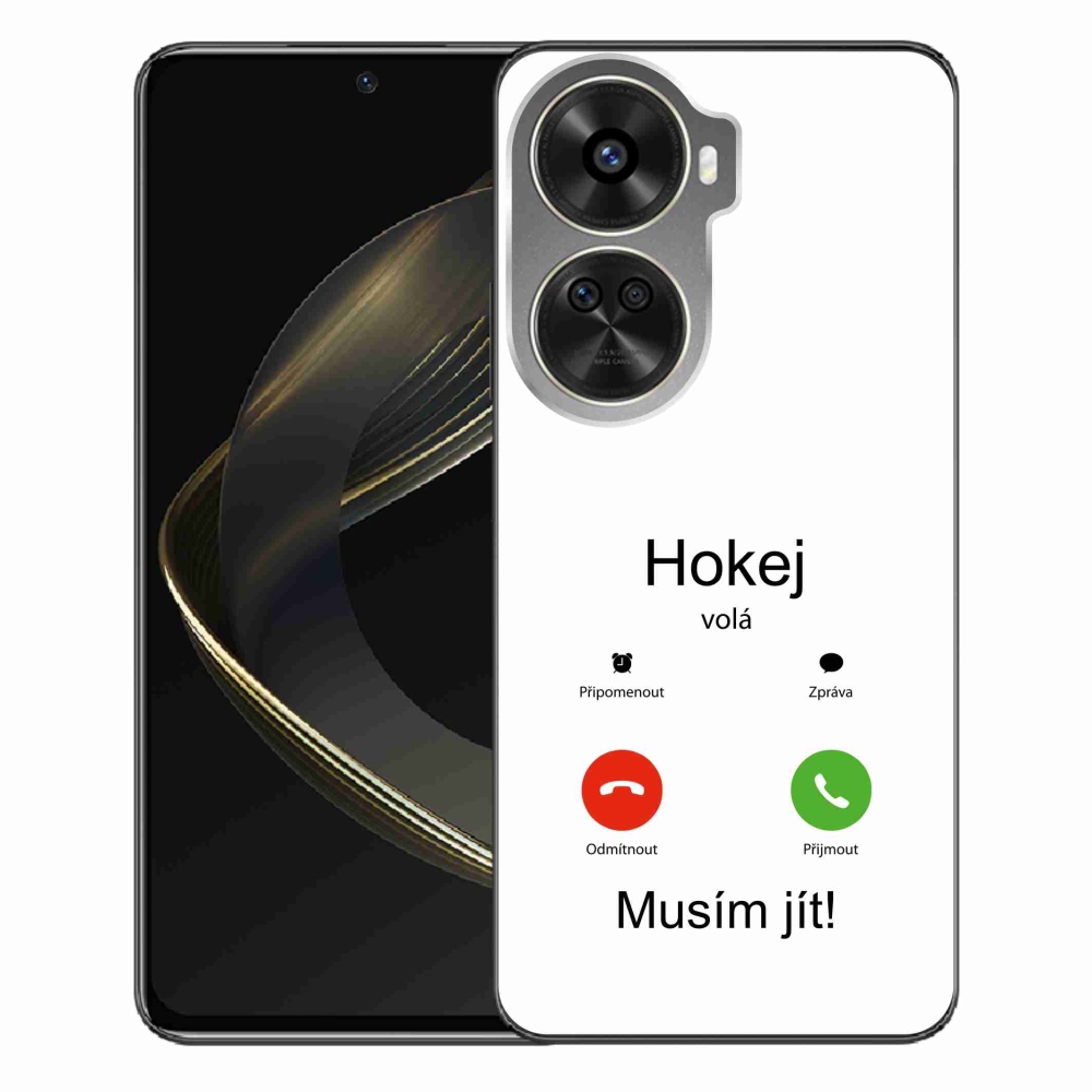 Gelový kryt mmCase na Huawei Nova 12 SE - hokej volá bílé pozadí