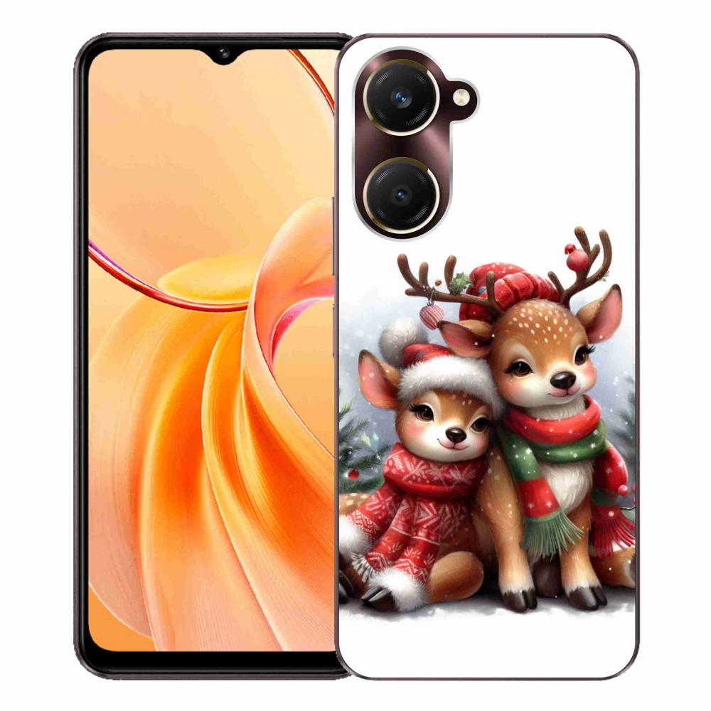 Gelový kryt mmCase na Vivo Y28s 5G - vánoční sobi