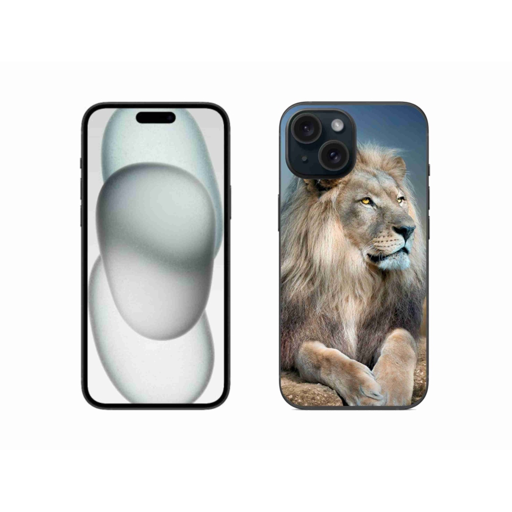 Gelový obal mmCase na iPhone 15 - lev 1