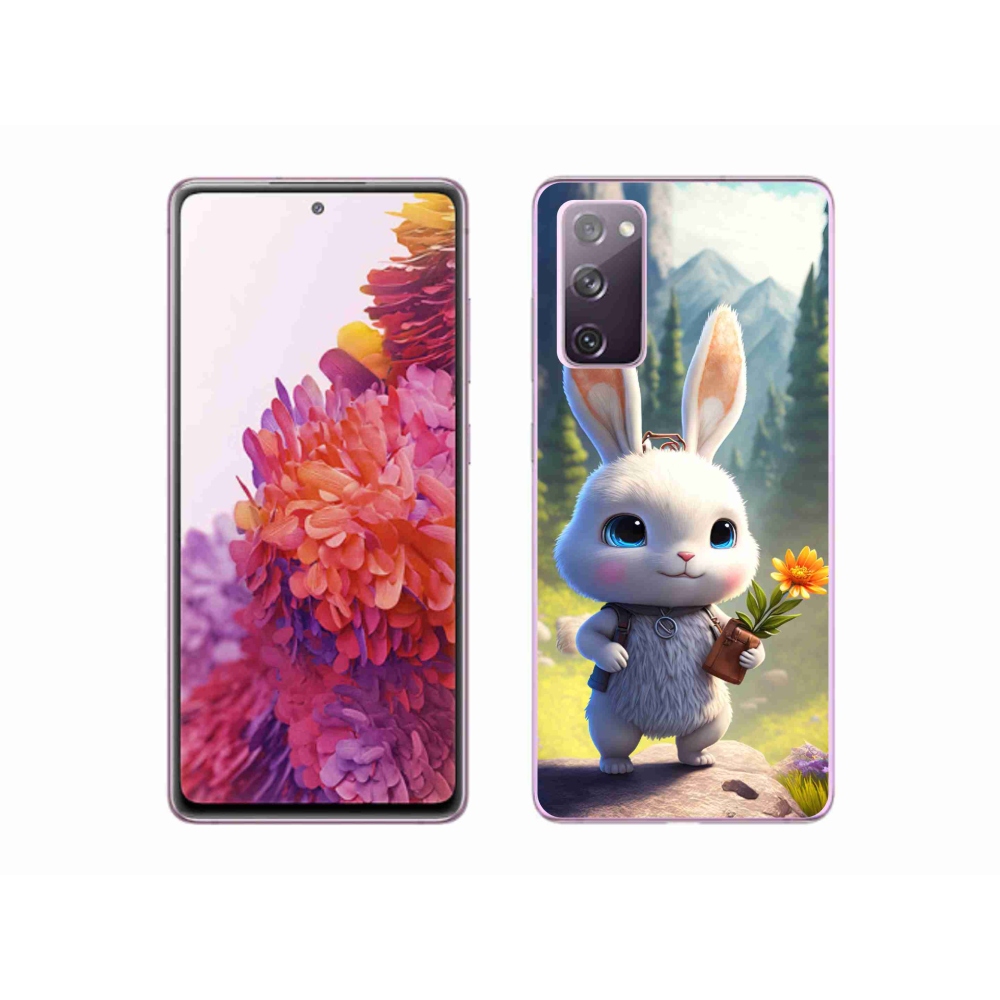 Gelový kryt mmCase na Samsung Galaxy S20 FE - roztomilý králíček
