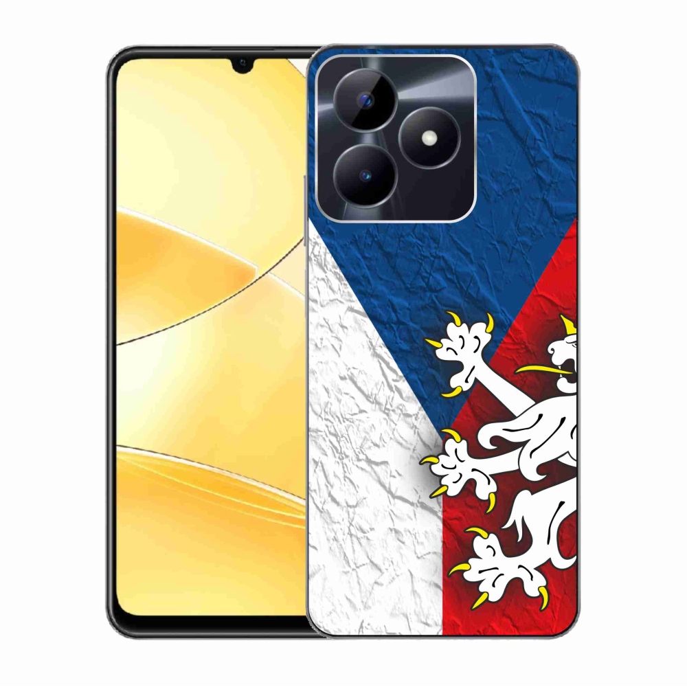 Gelový kryt mmCase na Realme C51/C53 - česká vlajka 1