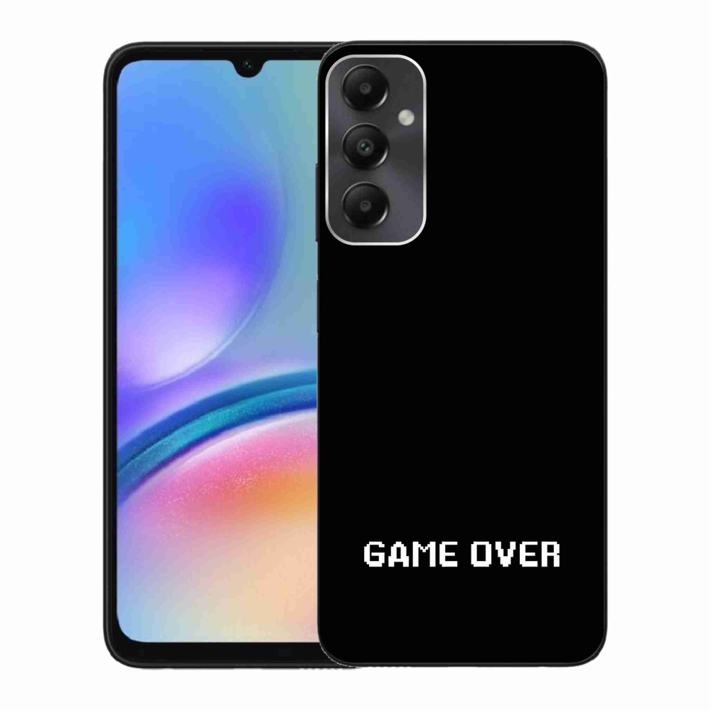 Gelový kryt mmCase na Samsung Galaxy A05s - game over černé pozadí