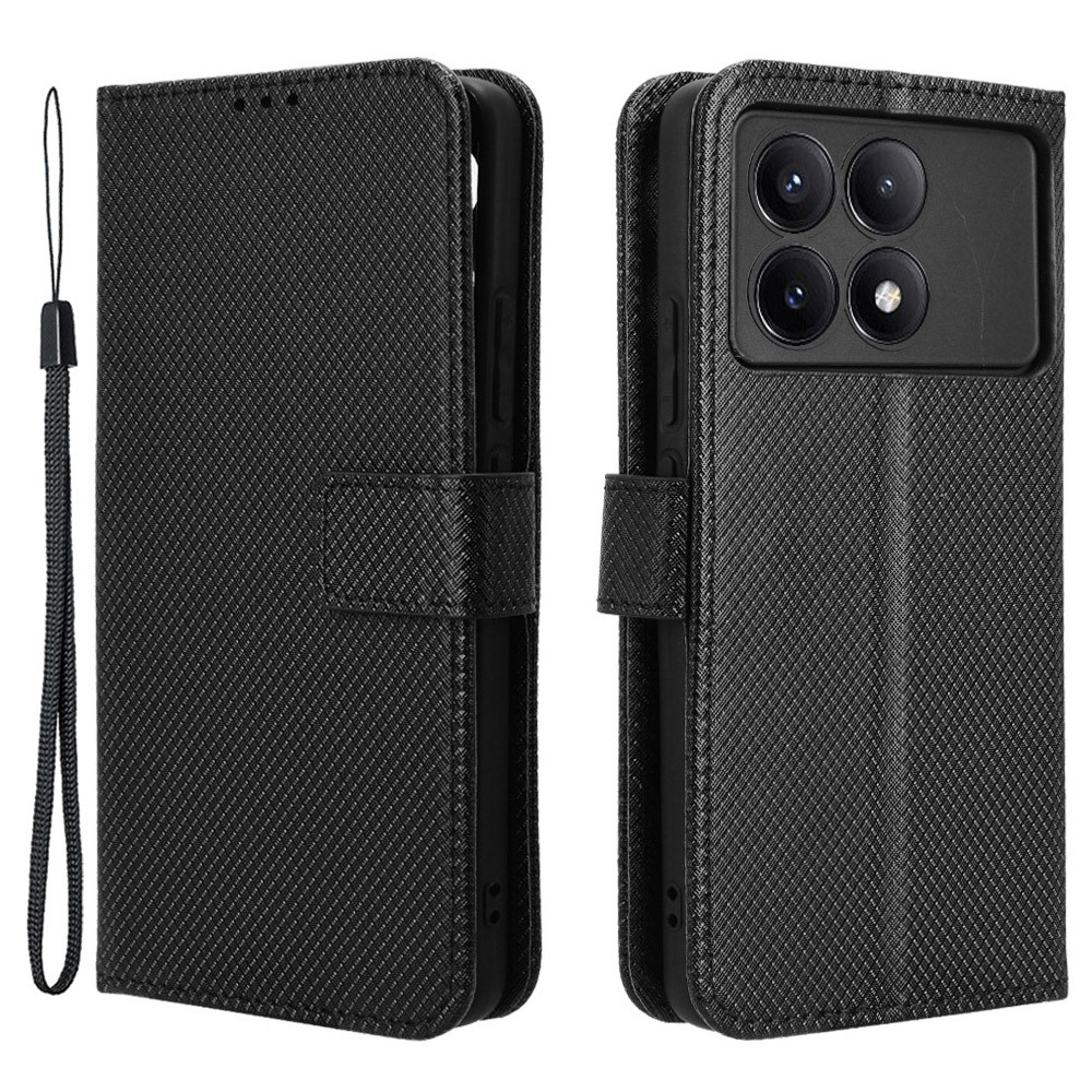 Wrist knížkové pouzdro na Xiaomi Poco X6 Pro 5G - černé