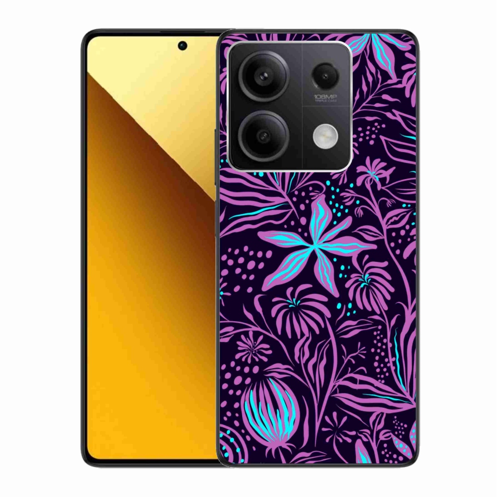 Gelový kryt mmCase na Xiaomi Redmi Note 13 5G - květiny 2