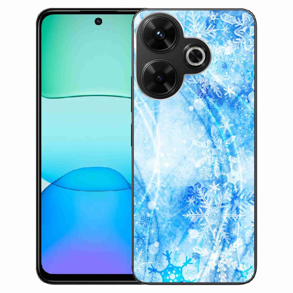 Gelový kryt mmCase na Xiaomi Redmi 13 4G/Poco M6 4G - sněhové vločky