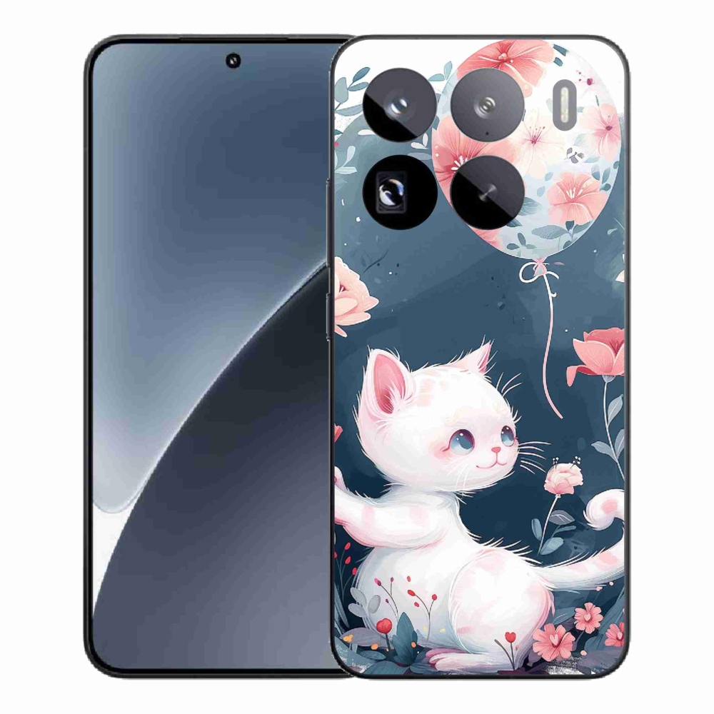 Gelový kryt mmCase na Xiaomi 15 Pro - kotě s balónkem