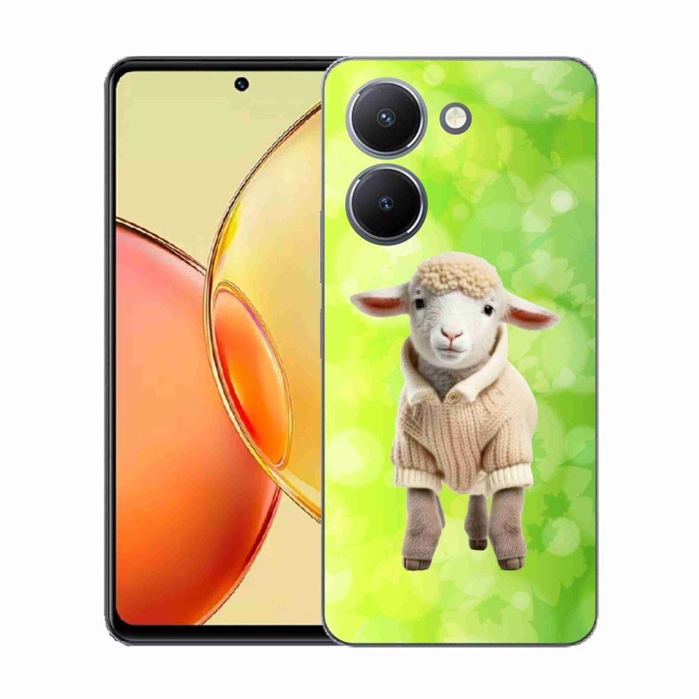 Gelový kryt mmCase na Vivo Y36 - jehně ve svetru