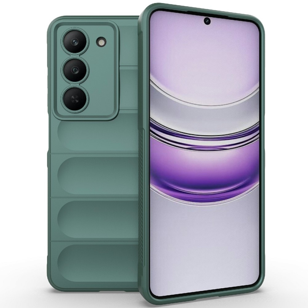 Rugg odolný gelový obal na Realme 14x 5G - zelený