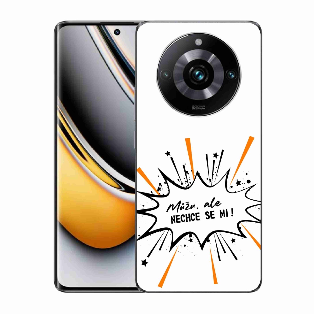 Gelový kryt mmCase na Realme 11 Pro/11 Pro+ - vtipný text 11 bílé pozadí
