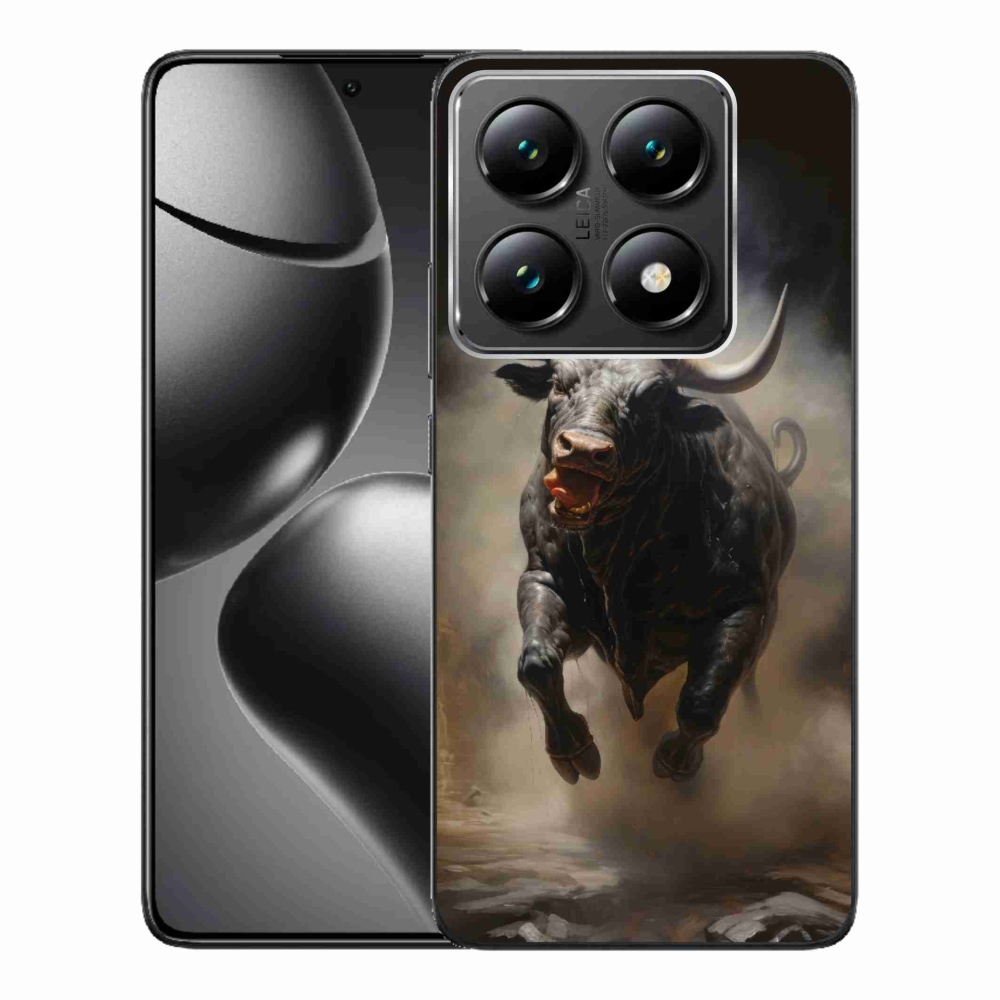 Gelový kryt mmCase na Xiaomi 14T Pro - rozzuřený býk