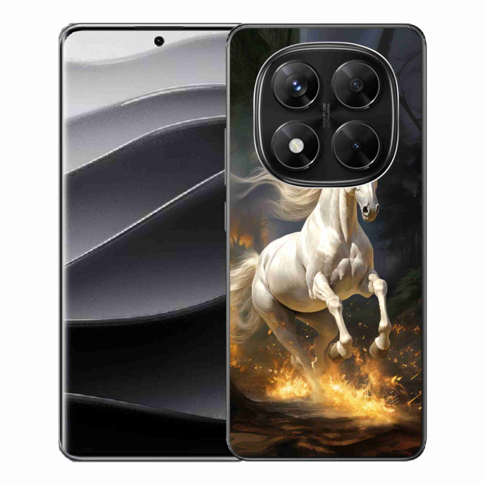 Gelový kryt mmCase na Xiaomi Redmi Note 14 Pro 5G/Poco X7 5G - bílý kůň 2