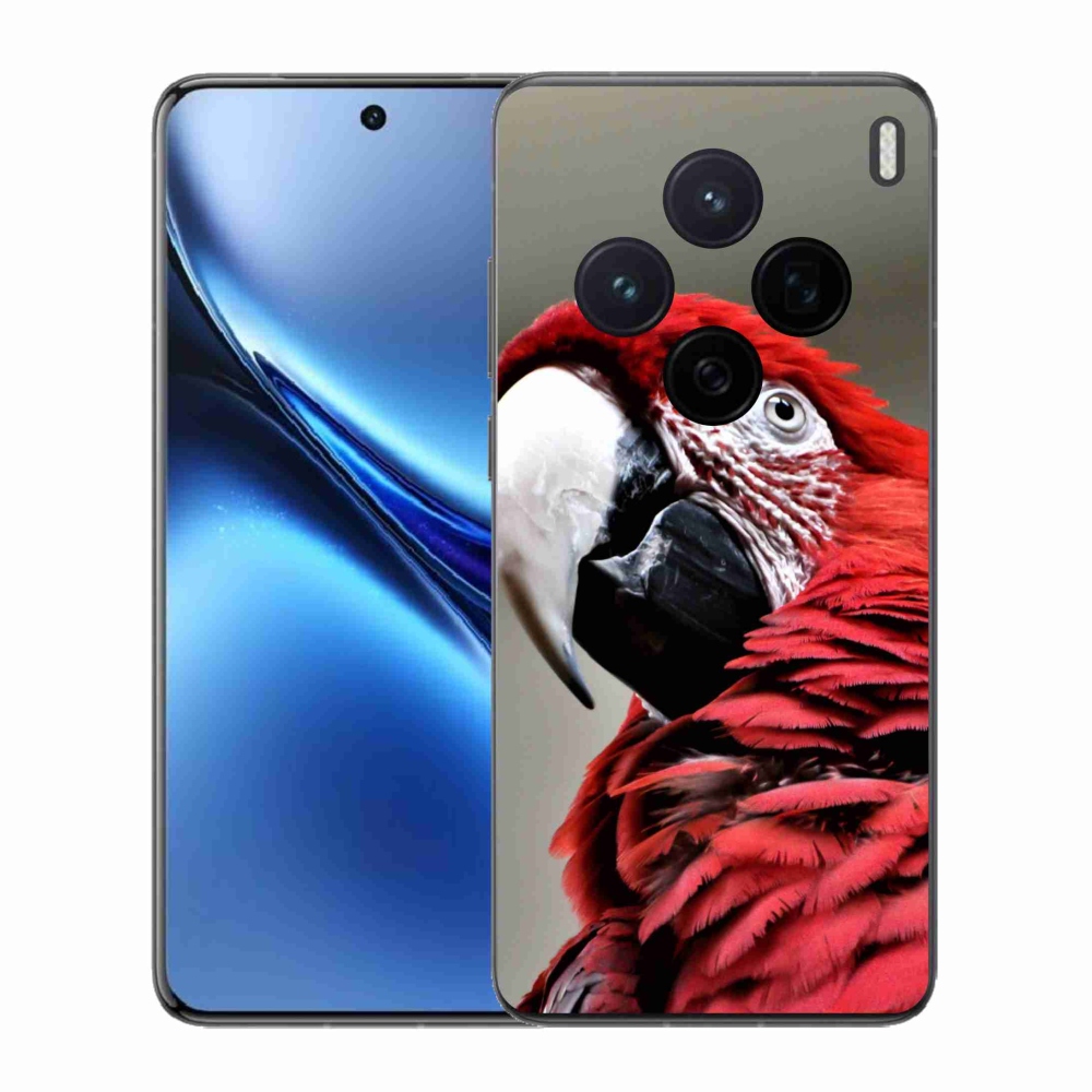 Gelový kryt mmCase na Vivo X200 5G - papoušek ara červený