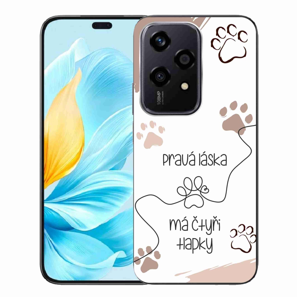 Gelový kryt mmCase na Honor 200 Lite 5G - psí motiv 1 bílé pozadí