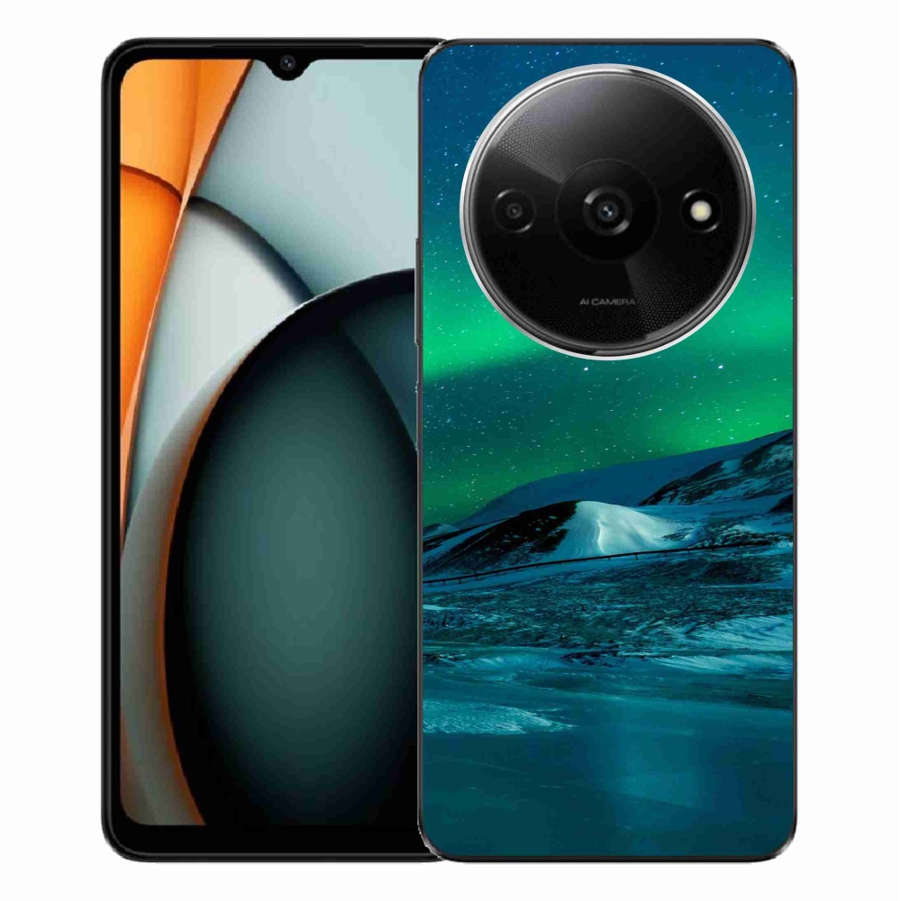 Gelový kryt mmCase na Xiaomi Redmi A3 - polární záře