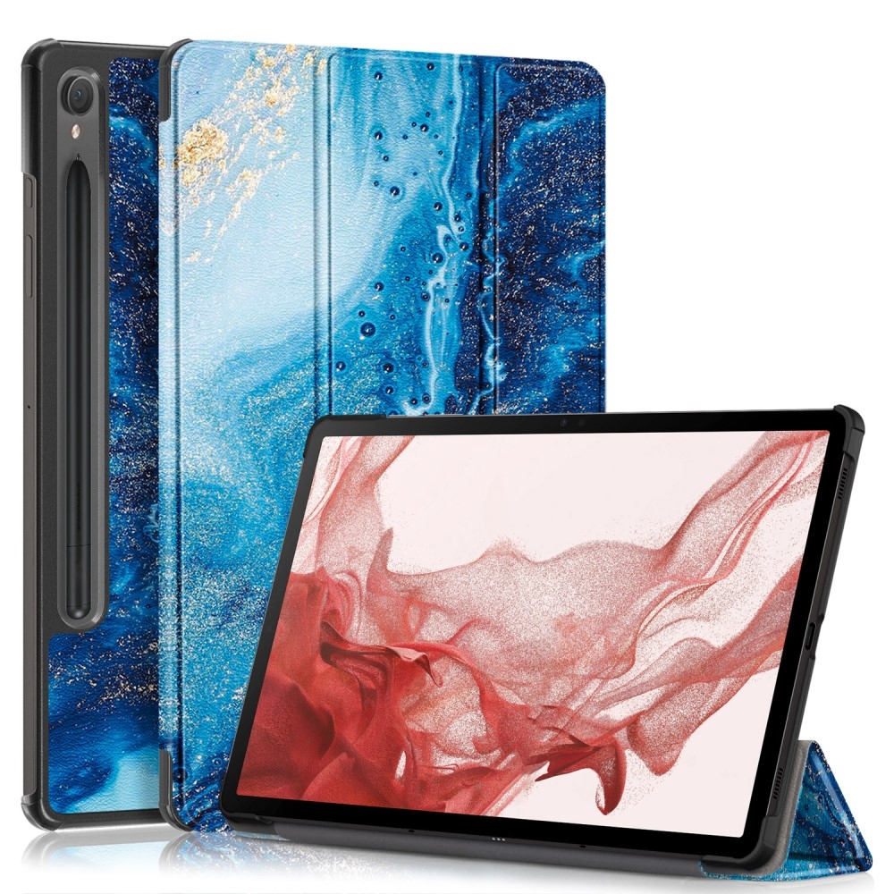 Print chytré zavírací pouzdro na Samsung Galaxy Tab S9/Tab S10 - mořské vlny