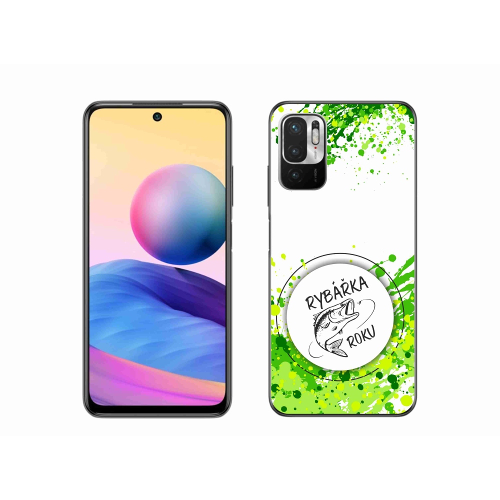 Gelový kryt mmCase na Xiaomi Poco M3 Pro/5G - rybářka roku bílé pozadí