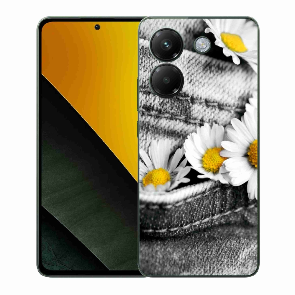 Gelový kryt mmCase na Xiaomi Poco M7 Pro 5G - kopretiny