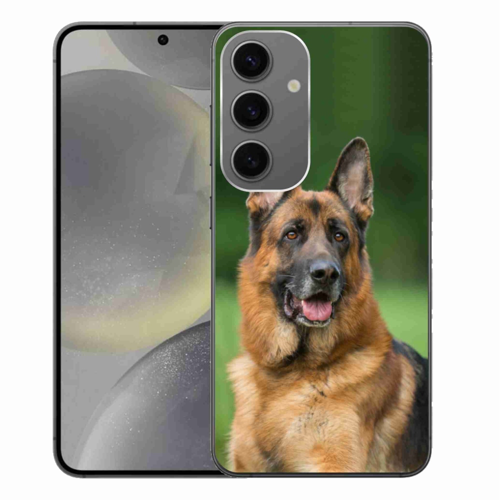 Gelový kryt mmCase na Samsung Galaxy S24+ - německý ovčák