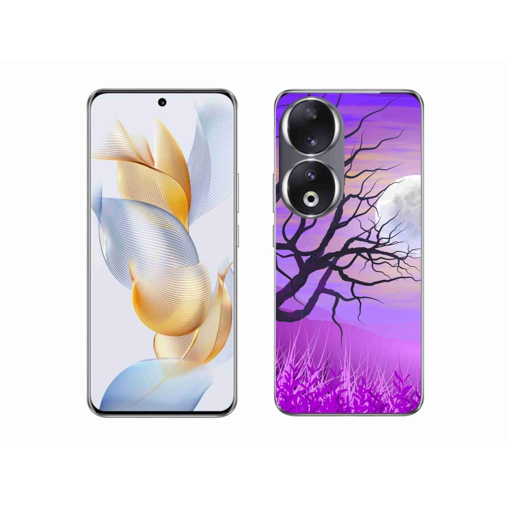 Gelový obal mmCase na Honor 90 - kreslený opadaný strom