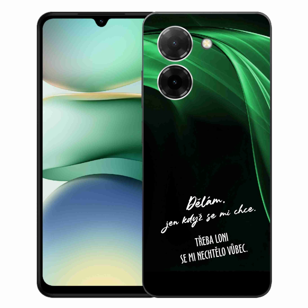 Gelový kryt mmCase na Xiaomi Redmi A5 (173.45x79.35x8.45mm) - vtipný text 12 černé pozadí