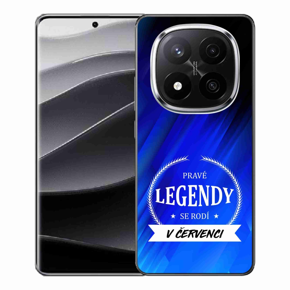 Gelový kryt mmCase na Xiaomi Redmi Note 14 Pro+ 5G - legendy v červenci modré pozadí