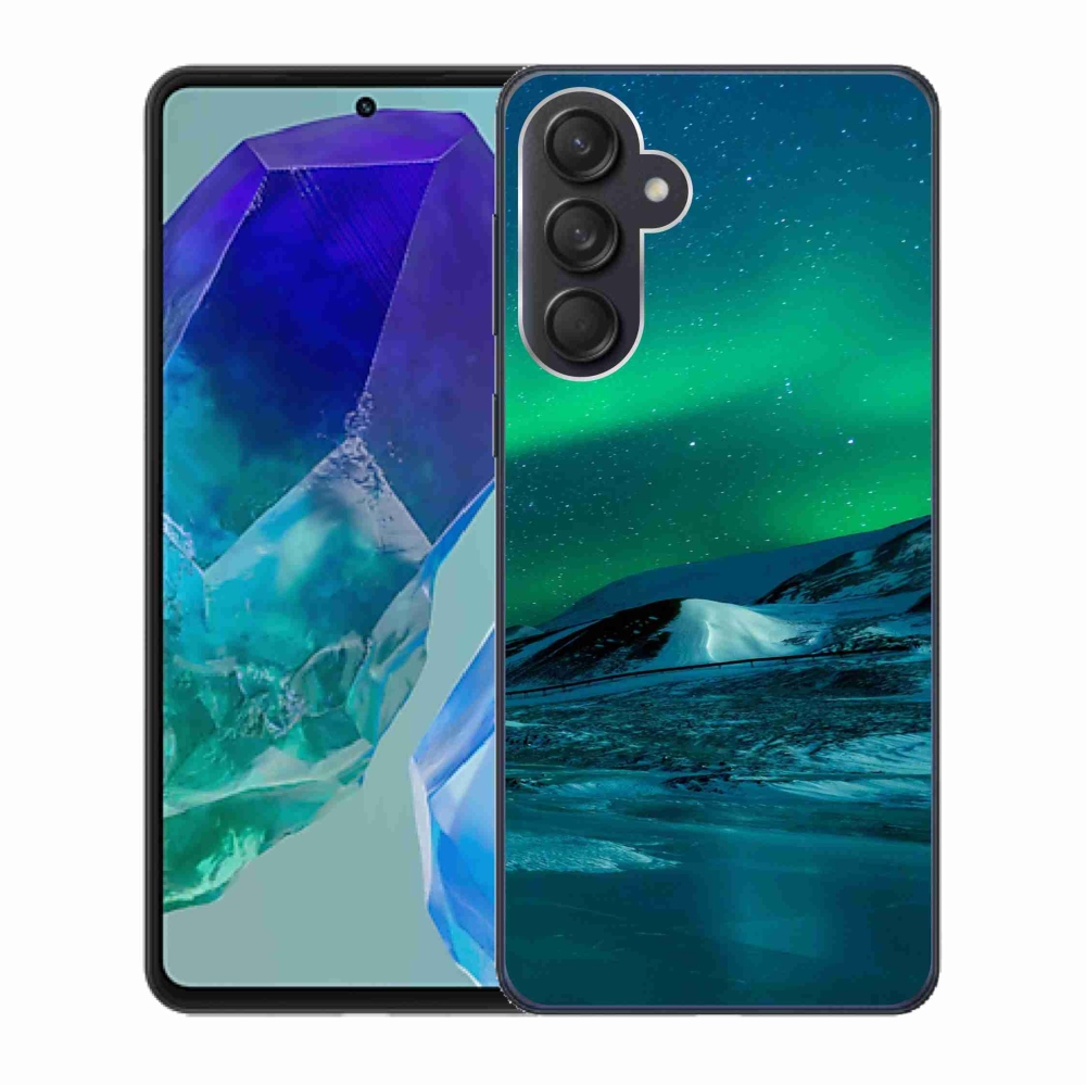 Gelový kryt mmCase na Samsung Galaxy M55 5G - polární záře