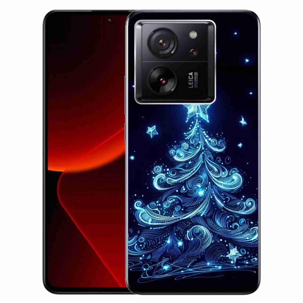 Gelový kryt mmCase na Xiaomi 13T/13T Pro - neonový vánoční stromek 4
