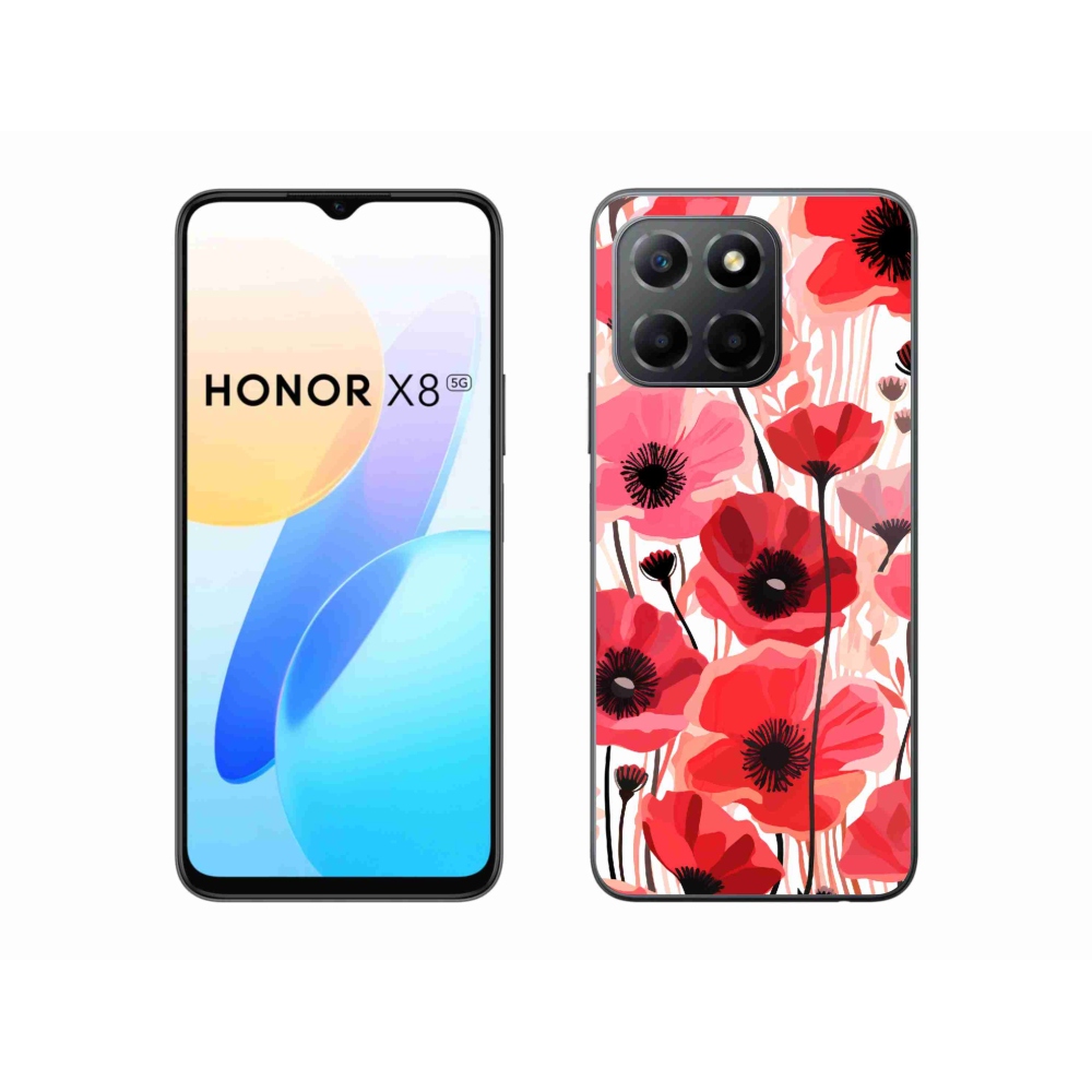 Gelový kryt mmCase na Honor X8 5G - vlčí mák 1