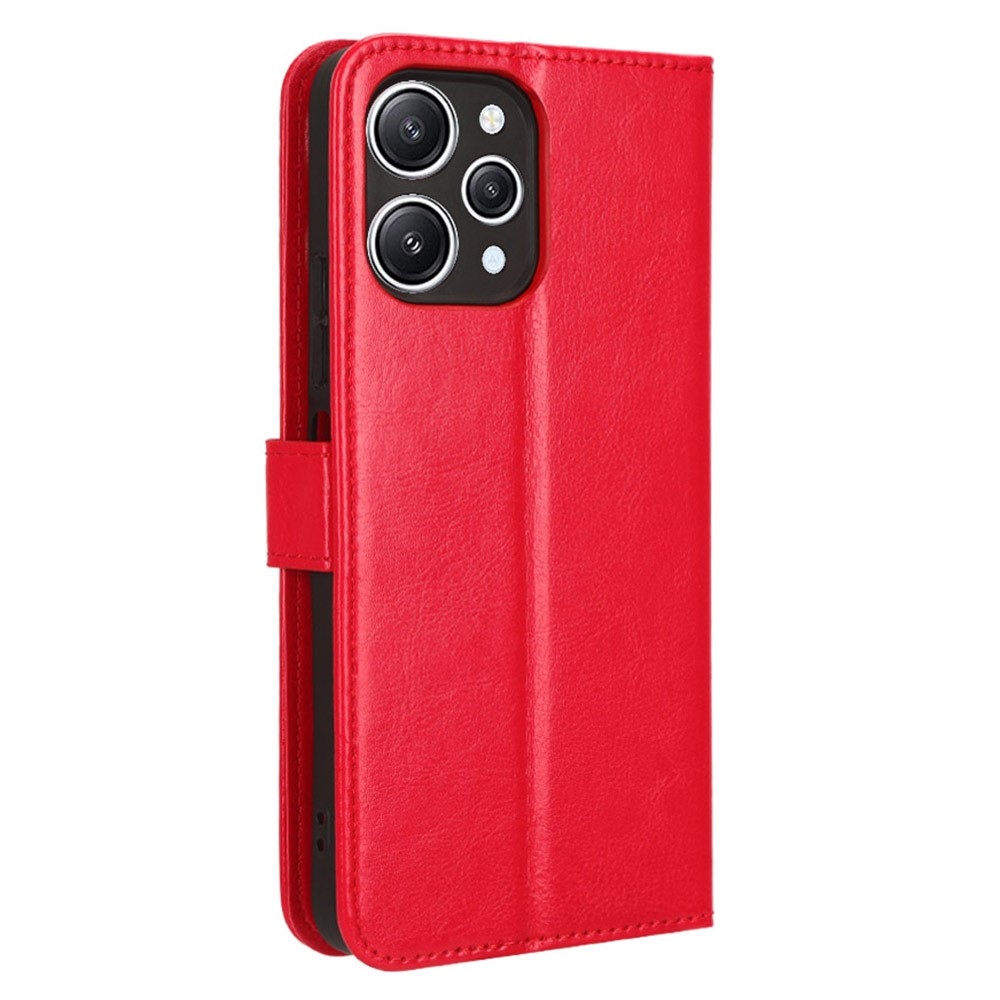 Horse knížkové pouzdro na Xiaomi Redmi 12 4G/5G - červené