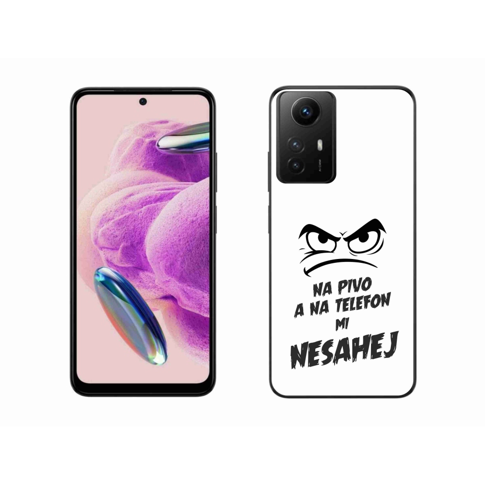 Gelový kryt mmCase na Xiaomi Redmi Note 12S - pivní motiv 2 bílé pozadí