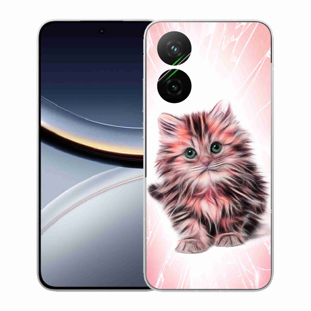 Gelový kryt mmCase na Xiaomi Poco F7 5G - roztomilé kotě