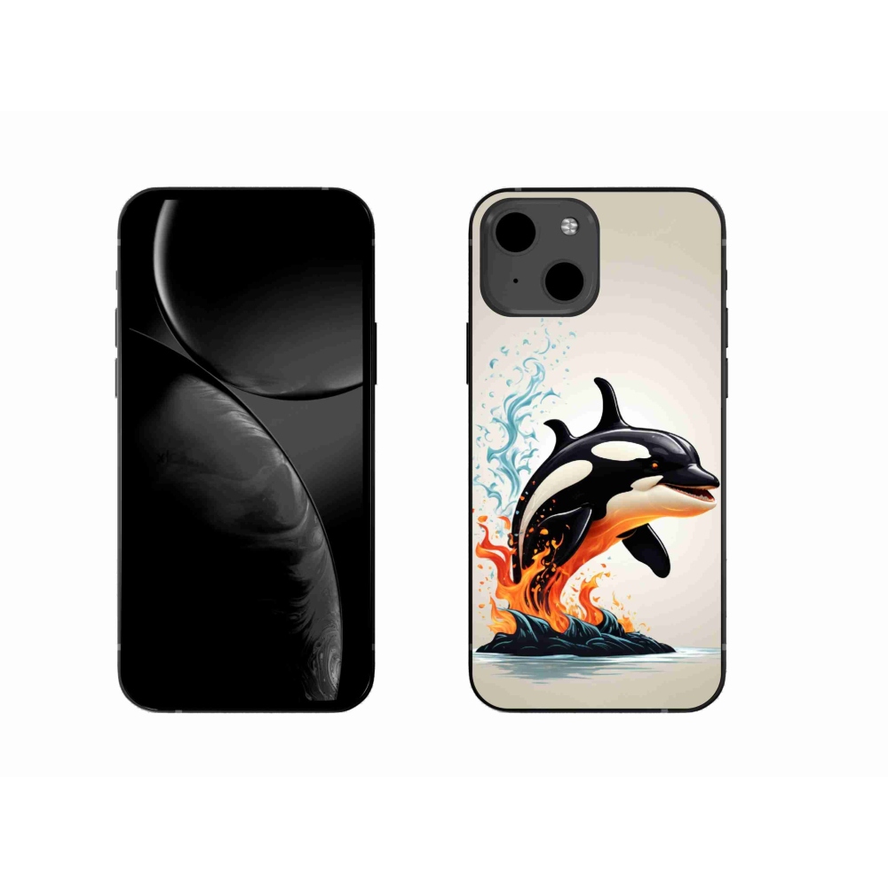 Gelový kryt mmCase na iPhone 13 - kosatka