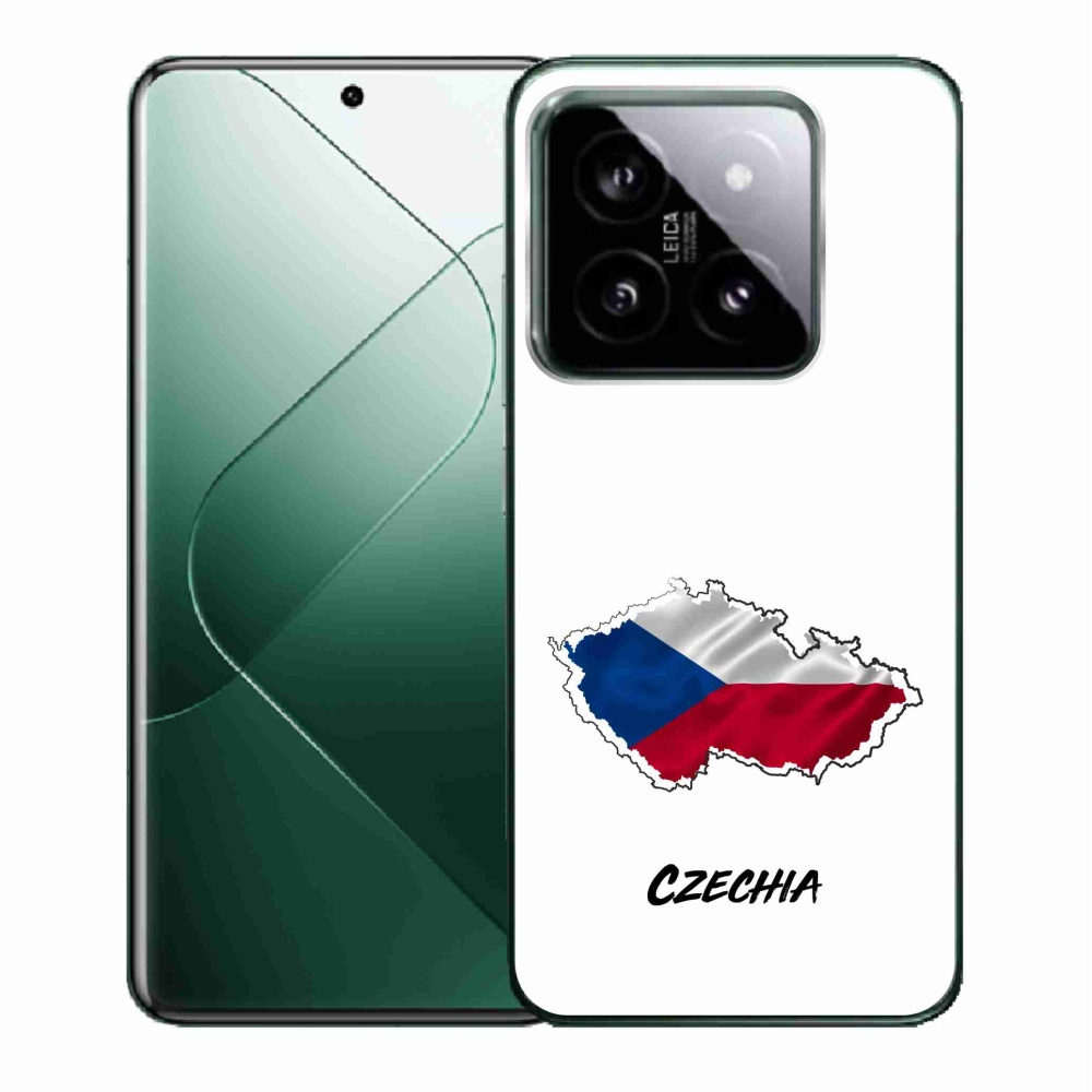Gelový kryt mmCase na Xiaomi 14 - Czechia bílé pozadí