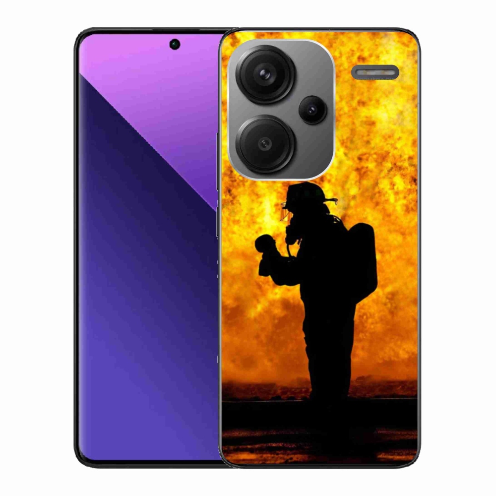 Gelový kryt mmCase na Xiaomi Redmi Note 13 Pro+ 5G - hasič