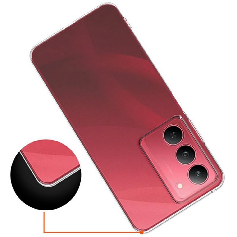 Průhledný gelový obal na Realme 14x 5G - průhledný