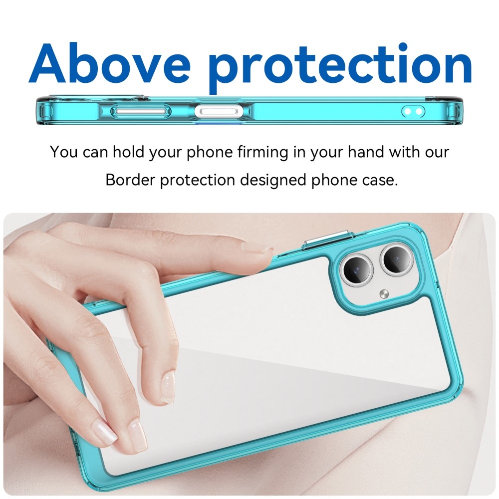 Gelový obal s pevnými zády na Samsung Galaxy A06 4G - světlemodrý