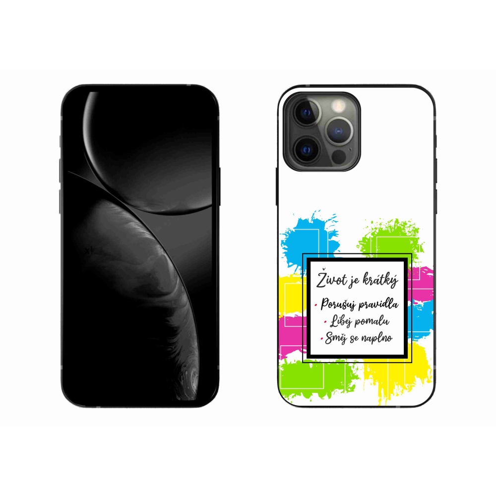 Gelový kryt mmCase na iPhone 13 Pro Max 6.7 - citát 5 bílé pozadí