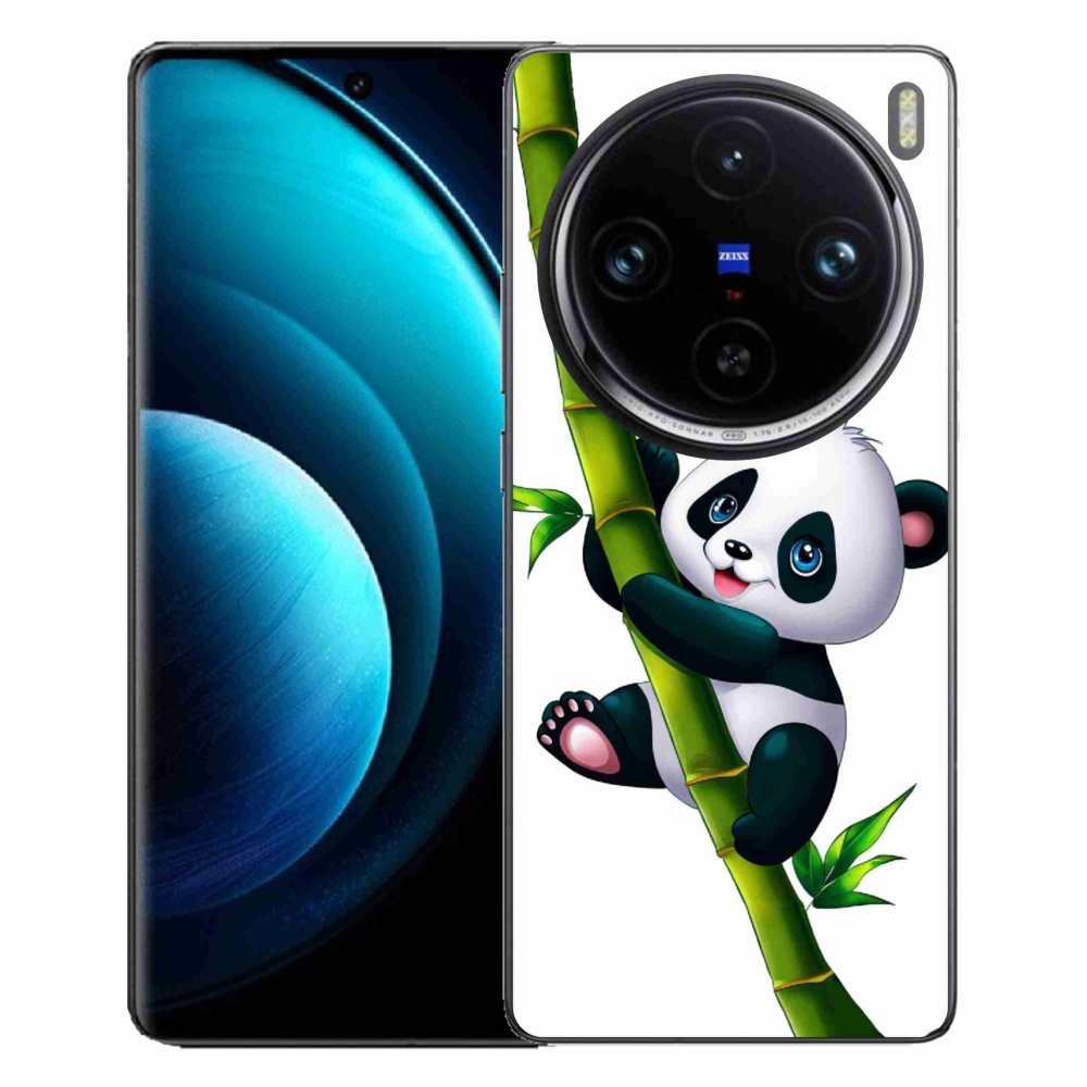 Gelový kryt mmCase na Vivo X100 Pro 5G - panda na bambusu