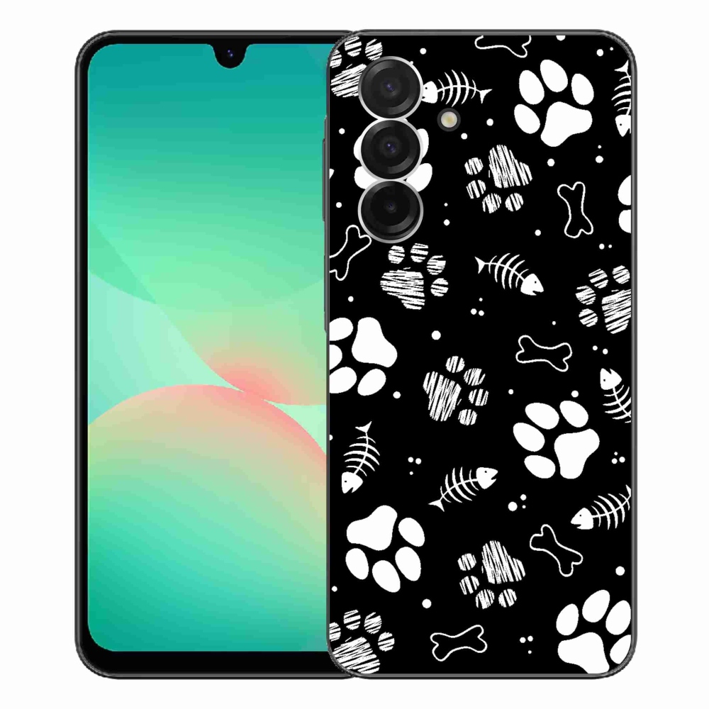 Gelový kryt mmCase na Samsung Galaxy A26 5G - psí tlapky