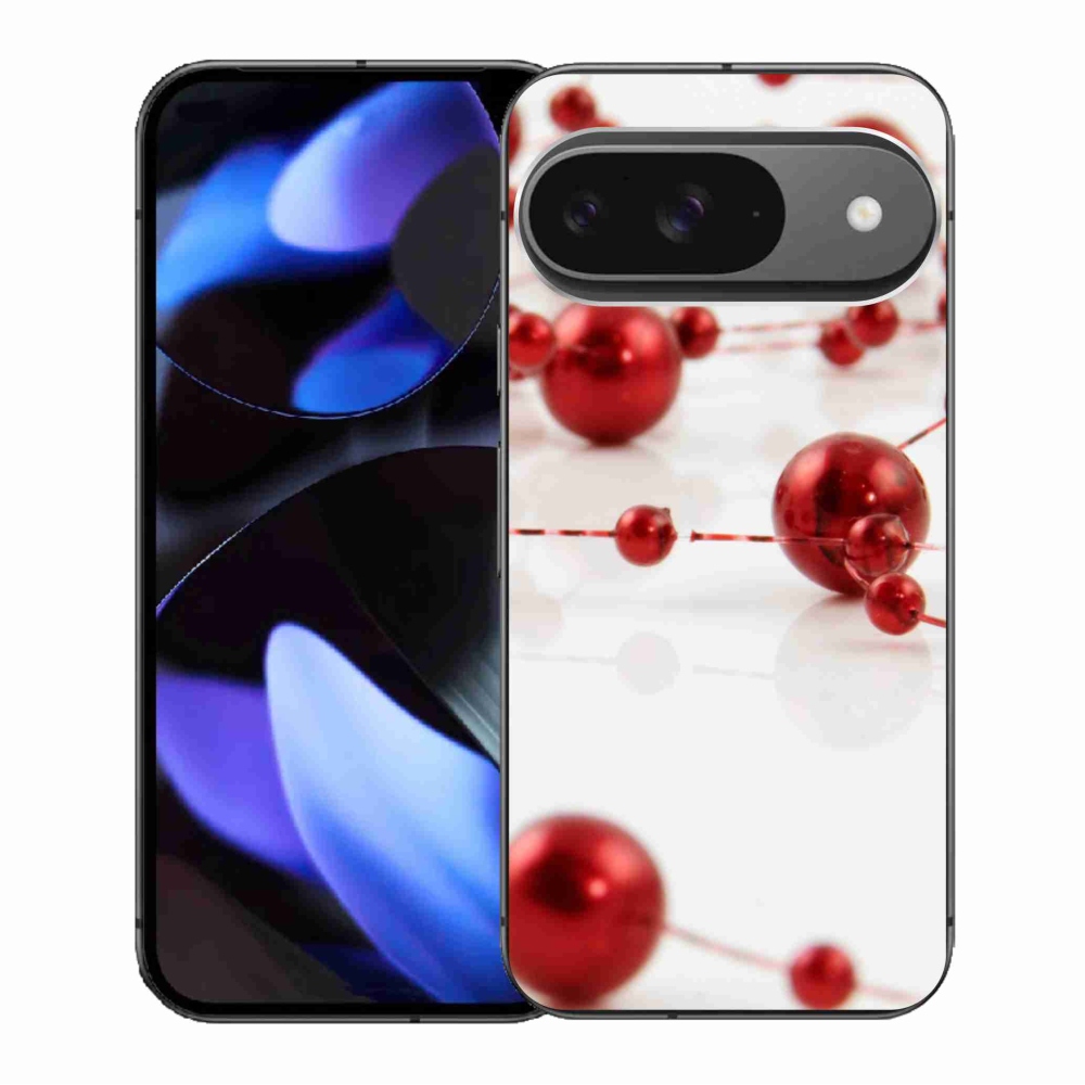 Gelový kryt mmCase na Google Pixel 9/9 Pro - vánoční řetěz