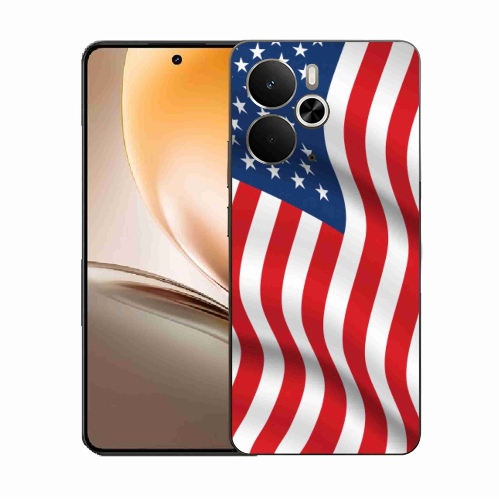 Gelový kryt mmCase na Realme 14 5G - USA vlajka