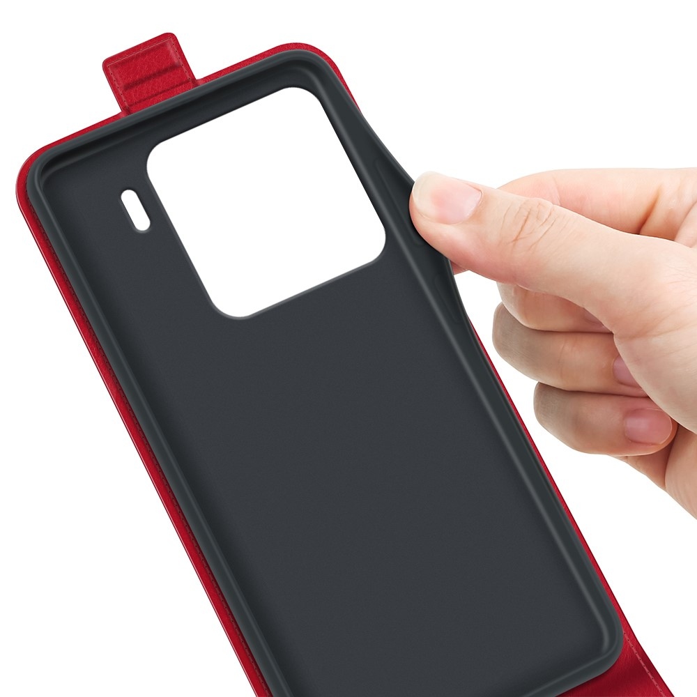 Vertical knížkové pouzdro na Xiaomi 15 - červené