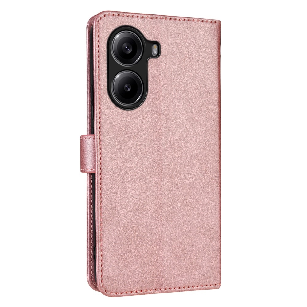 AZNS Case knížkové pouzdro na Xiaomi Poco X7 Pro 5G - růžovozlaté
