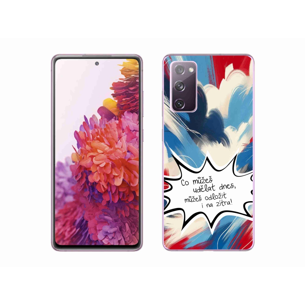 Gelový kryt mmCase na Samsung Galaxy S20 FE - vtipný text 9 bílé pozadí