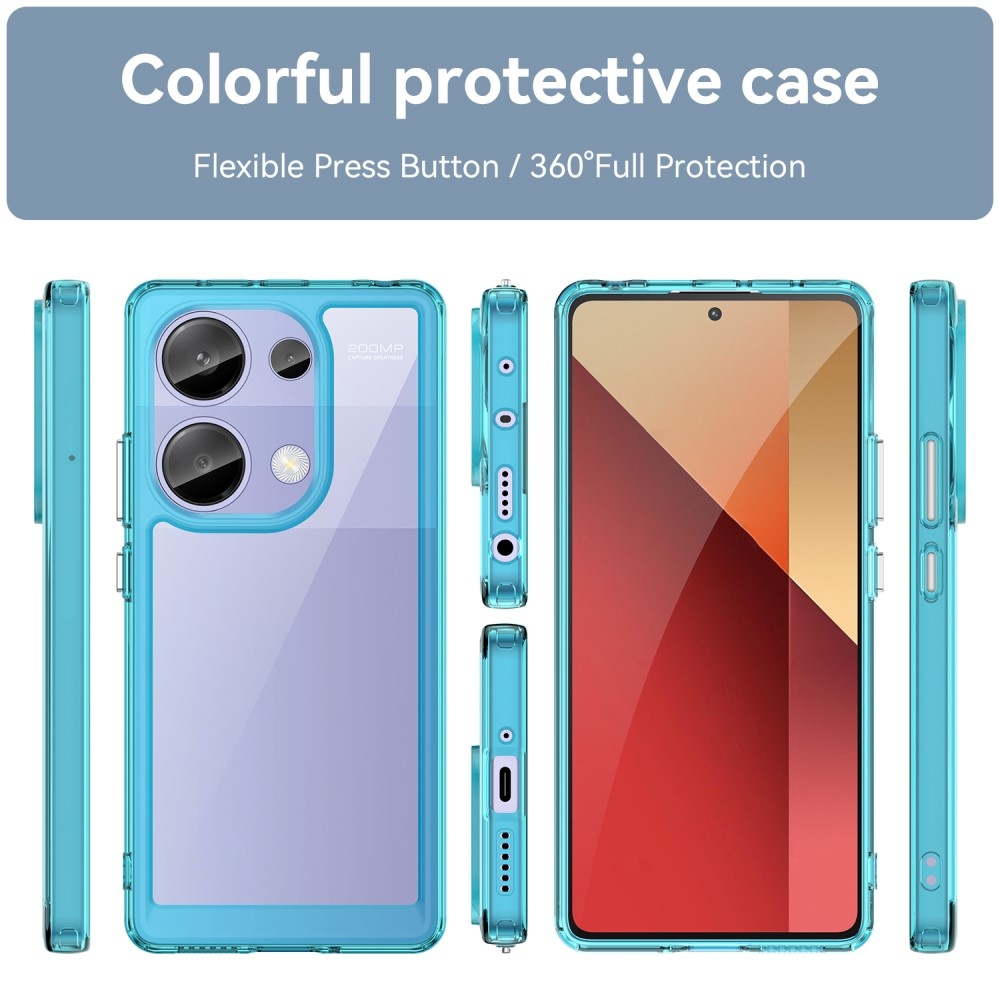 Gelový obal s pevnými zády pro Xiaomi Redmi Note 13 Pro 4G/Poco M6 Pro - světlemodrý