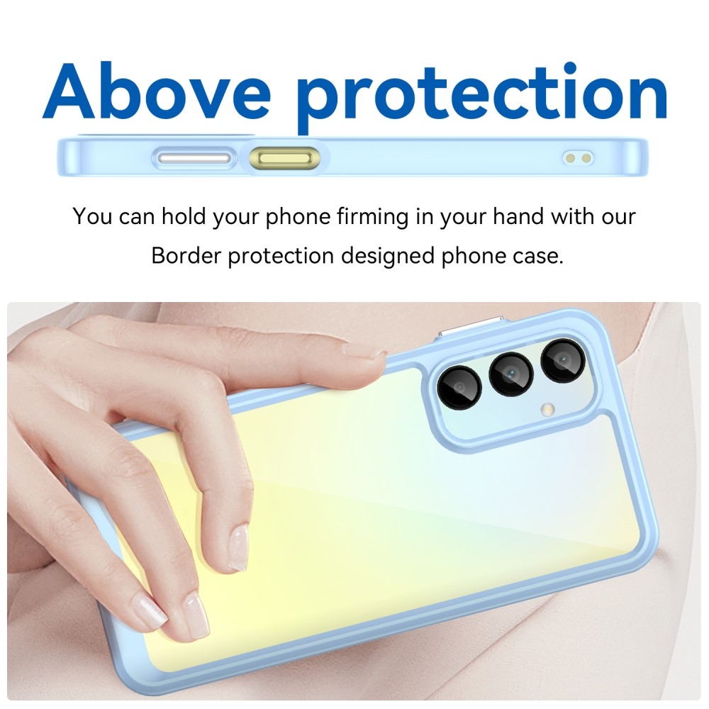 Gelový obal s pevnými zády na Samsung Galaxy A16 4G/5G - modrý