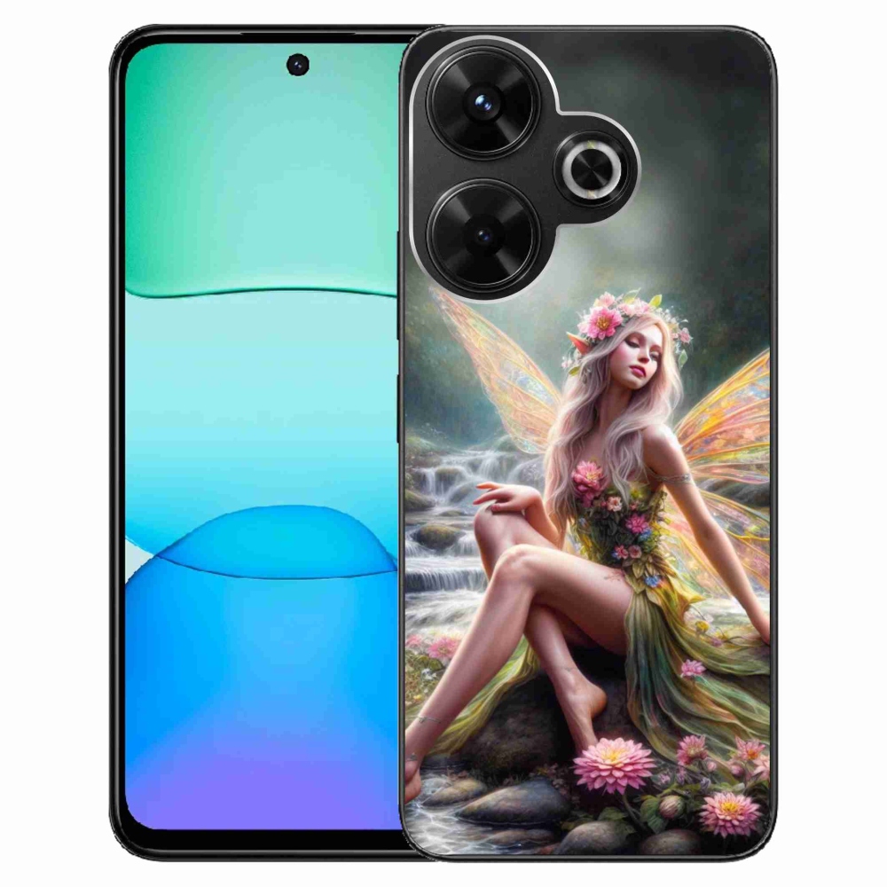 Gelový kryt mmCase na Xiaomi Redmi 13 4G/Poco M6 4G - motýlí žena 1