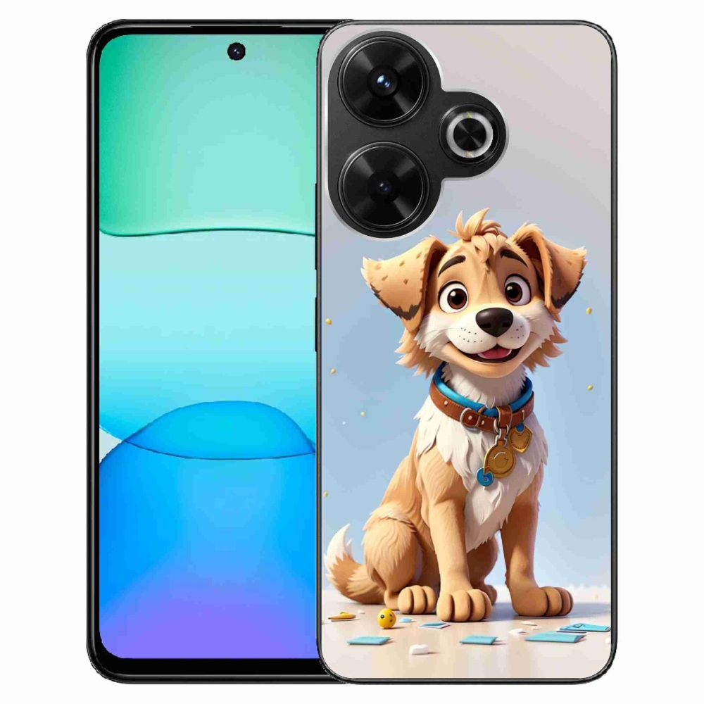 Gelový kryt mmCase na Xiaomi Redmi 13 4G/Poco M6 4G - kreslené štěně